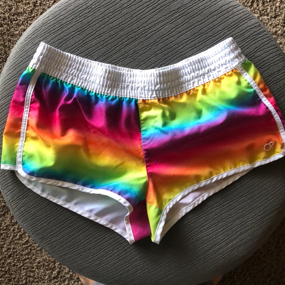 Rainbow gym shorts 🌈